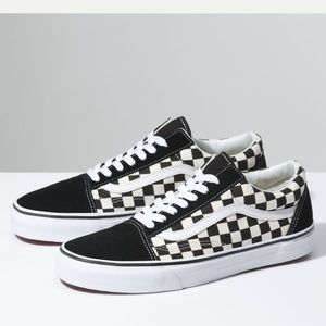 Old Skool Primary Check BLK/White Vans